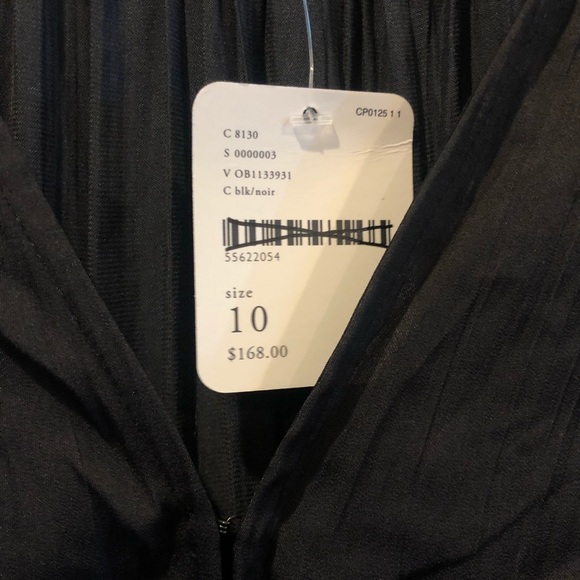 Free People Larina Black silky jumpsuit 8 10 NWT - Picture 6 of 8